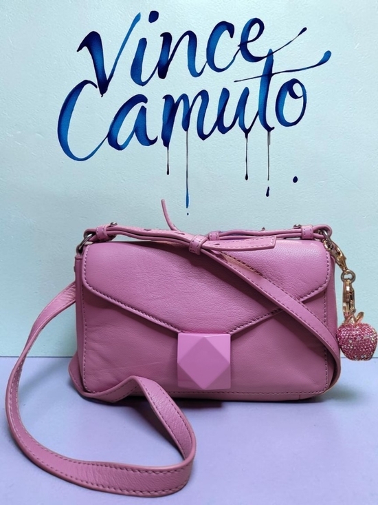 Vince Camuto Handbags - Vince Camuto Lefto Leather Crossbody Bag in the shade "Arresting Pink EUC